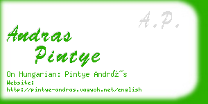 andras pintye business card